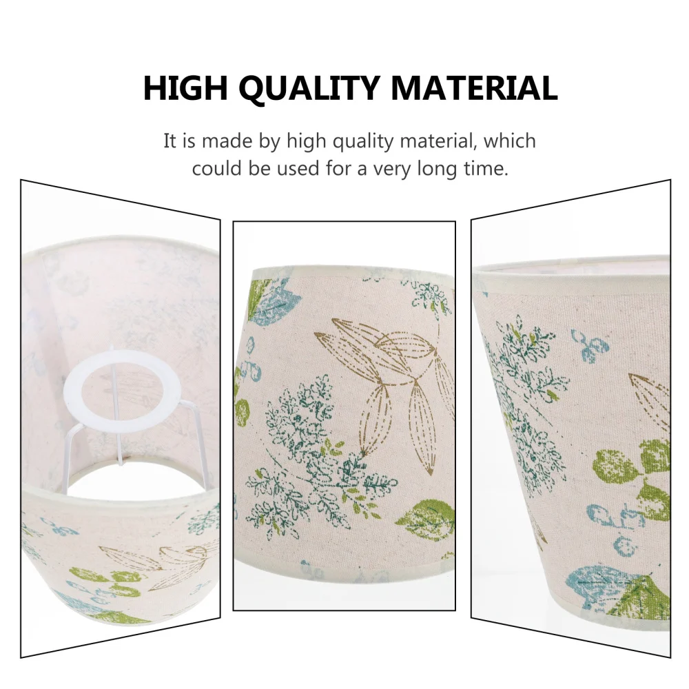 

1PC Linen Cloth Lampshade Table Lamp Lampshade E27 Lamp Holder Lamp Cover