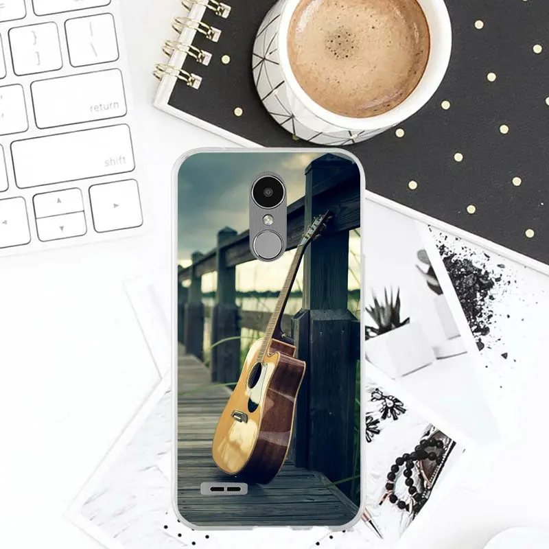 Silicone Soft Phone Accessories Bags for LG V10 V20 V30 G2 G3 Mini G4 Stylus G5 G6 G7 K4 K7 K8 K10 2017 2018 Love Guitar Music |