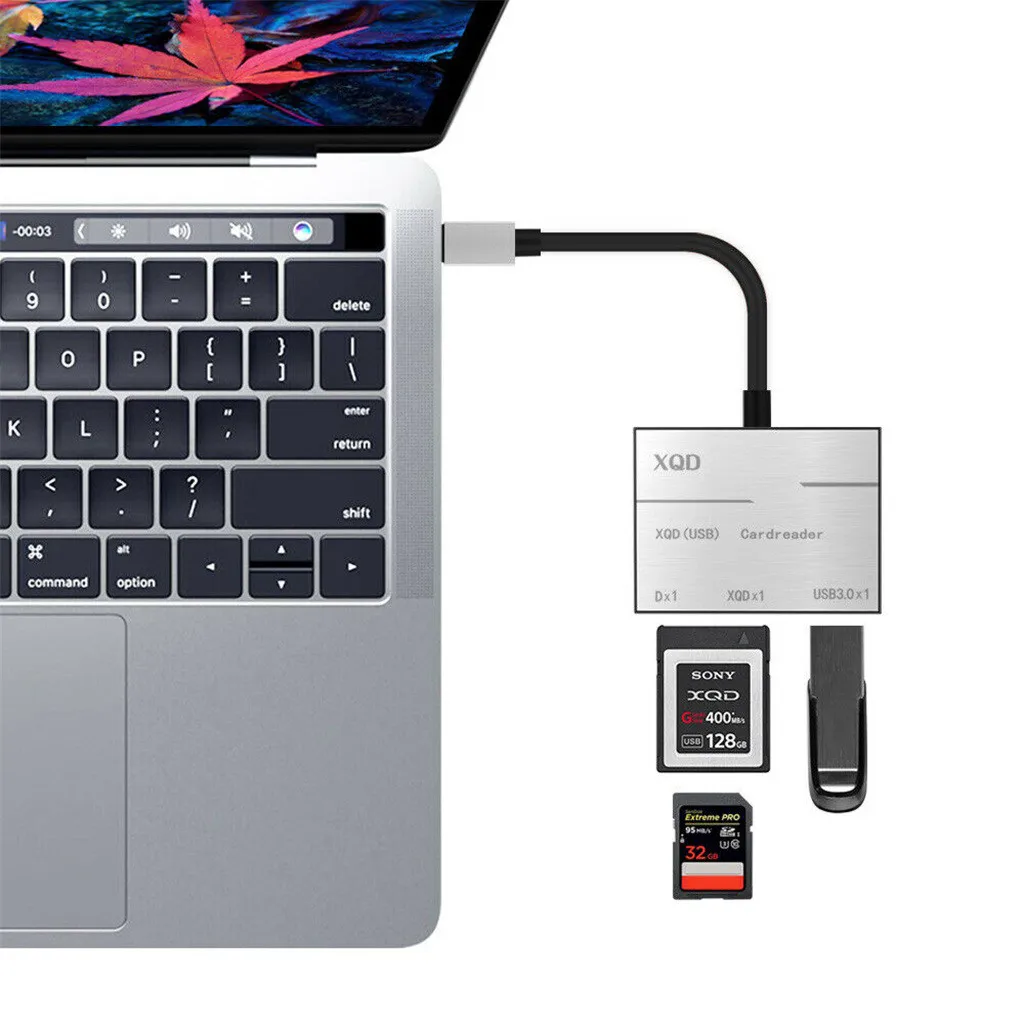 Портативный 3 в 1 кард ридер камера XQD SD type C концентратор адаптер для систем Windows/Mac