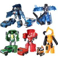 5pcsset children transformation robot kit toys 5 in 1 vehicle model assembling deformed car educational action figure boys toy
