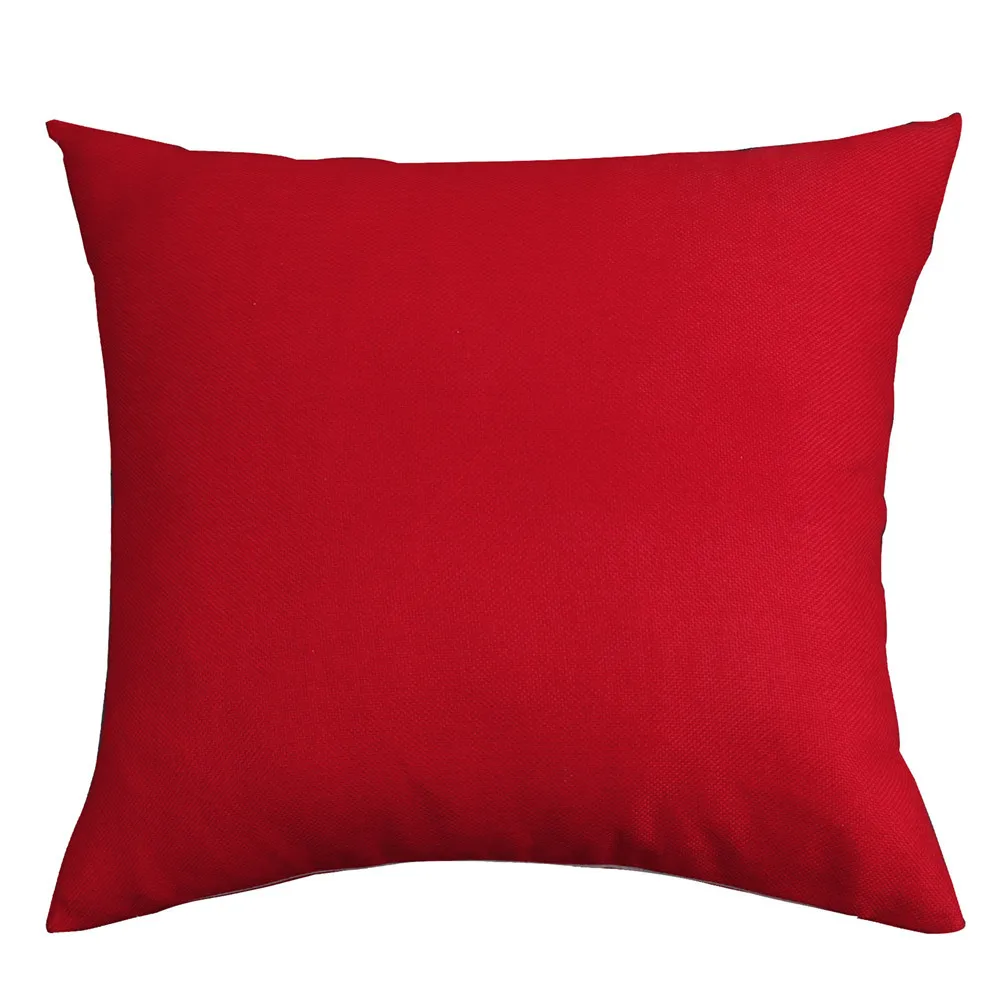 Взрывной стиль сплошной цвет красочные льняные серии наволочка Многоцветный 18