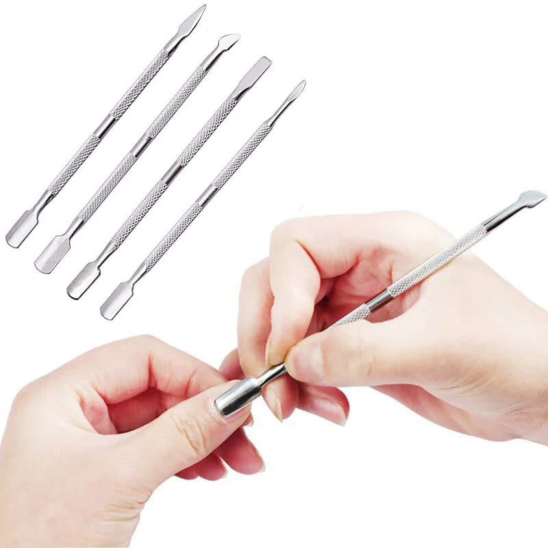 4 шт. Двусторонняя Нержавеющая сталь ногтей кутикулы Nipper омертвевшей кожи
