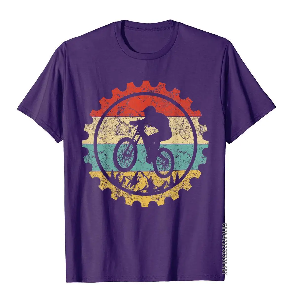 Футболка для горного велосипеда винтажный хлопковый топ в стиле ретро с принтом |