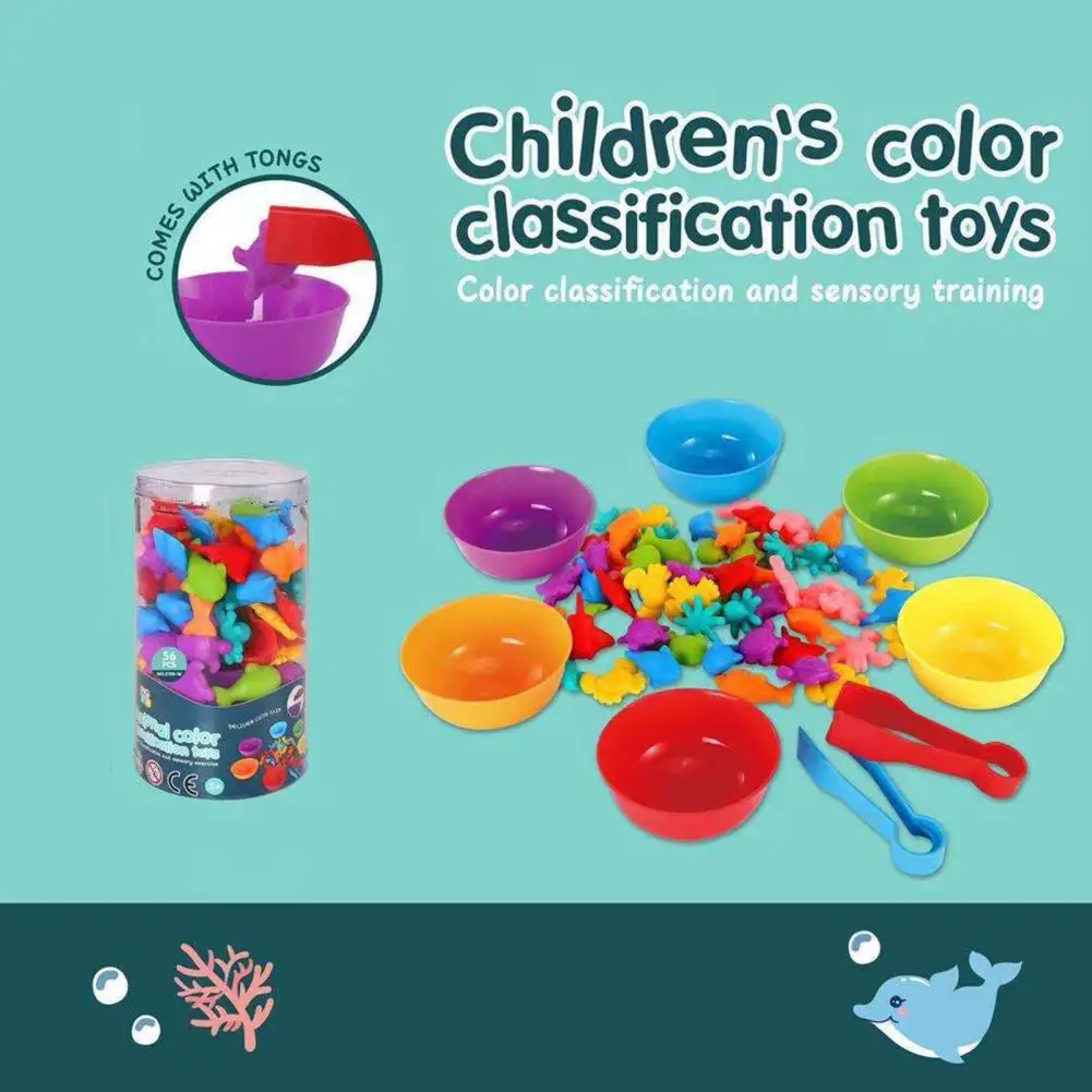 

1 Set Animal Counting Toy Colorful Educational Creative Rainbow Stack Cups Dinosaur Animal Counting Toy for Children