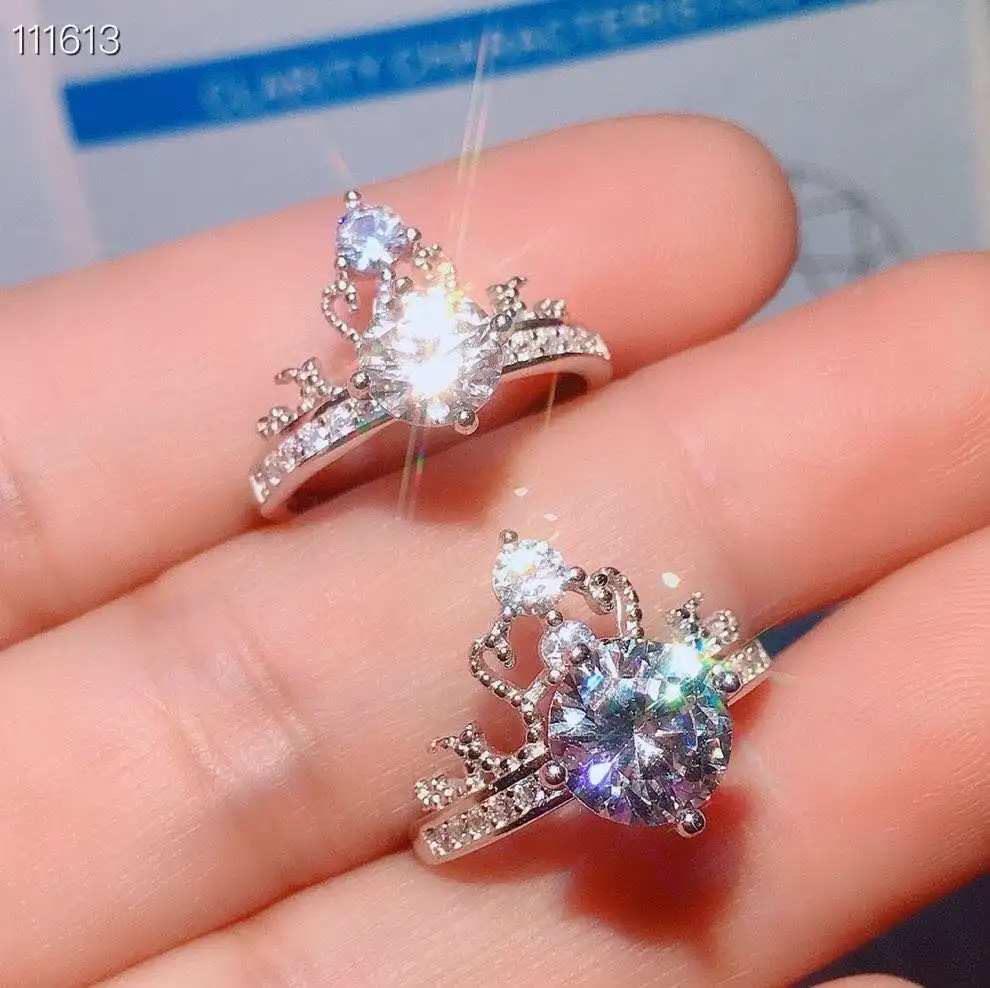 Кольцо с бриллиантами для мужчин и женщин серебро 1 0-2 0 карат | Украшения