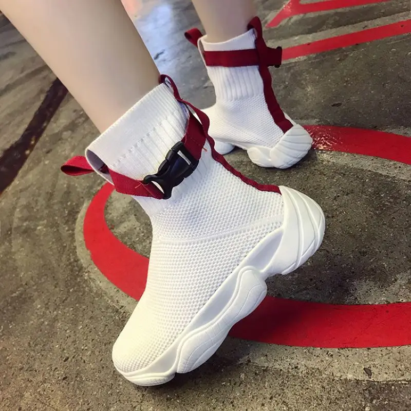 Rimocy/модные белые кроссовки на плоской платформе Женские однотонные дамские