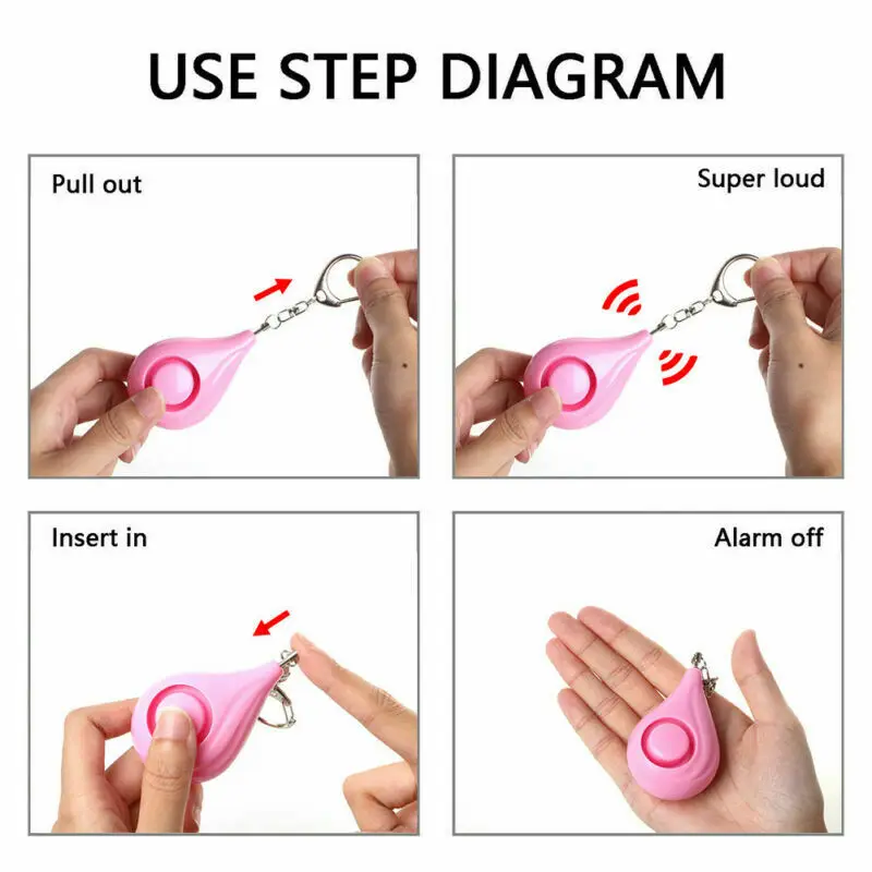 1 шт. детская сигнализация для самообороны 130 дБ|Принадлежности самообороны| |