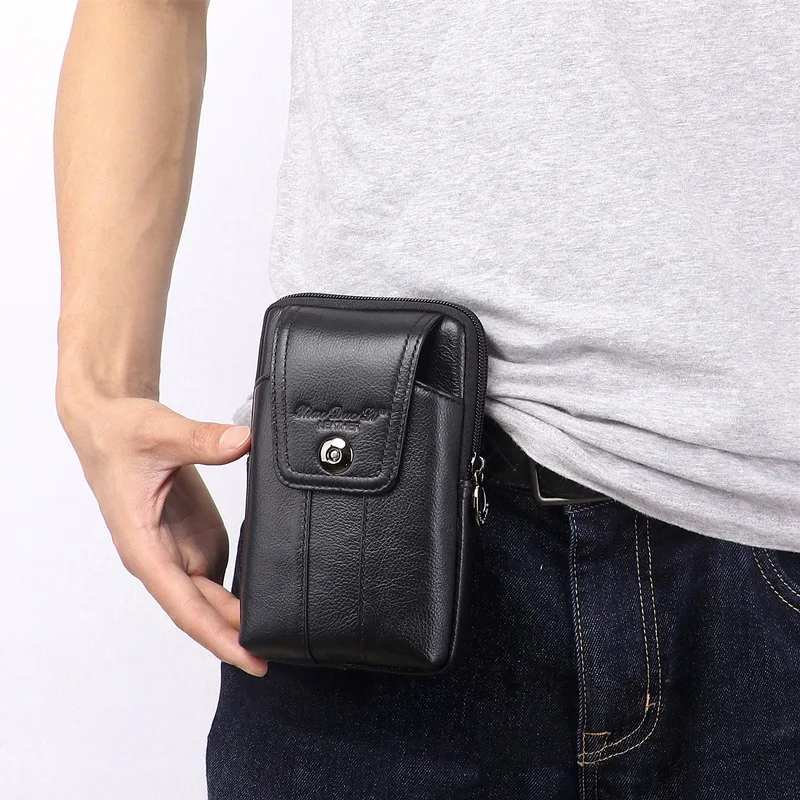 XiaoDuoLi бренда из натуральной кожи в повседневном стиле пояс кросс пакет Мужская