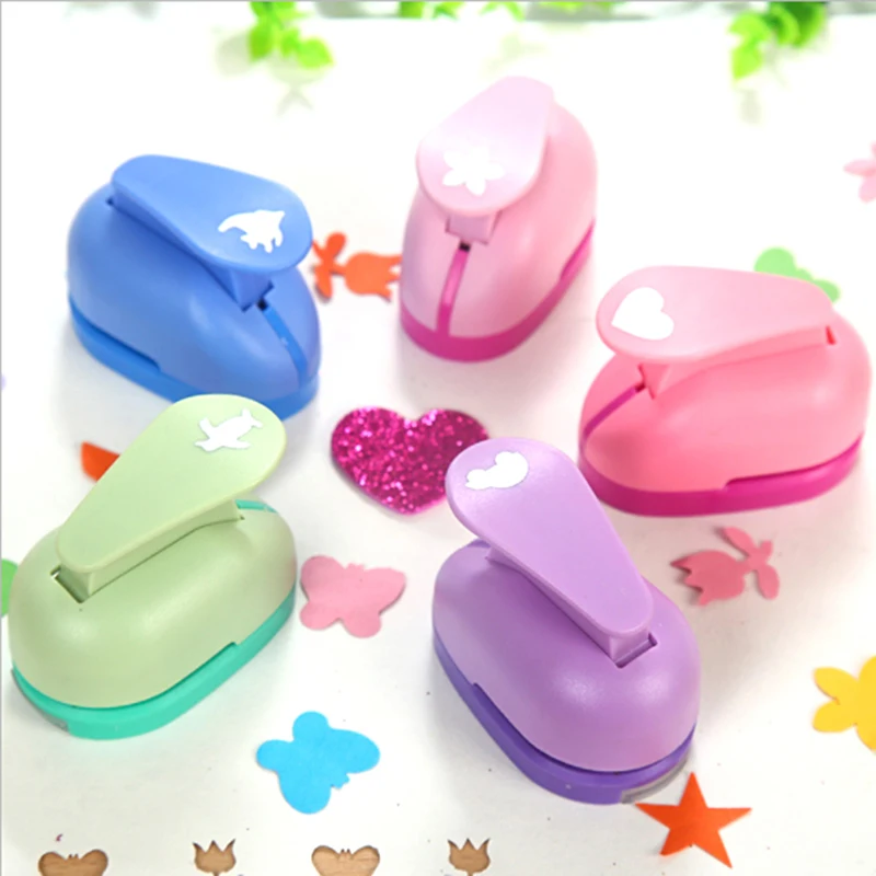 

S/L Mini Scrapbook Punches Handmade Cutter Card Craft Calico Printing DIY Flower Paper Punch Hole Puncher Small Embossing Device