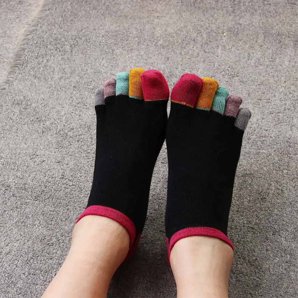 2021 новые женские хлопковые носки противоскользящие пять пальцев хлопок