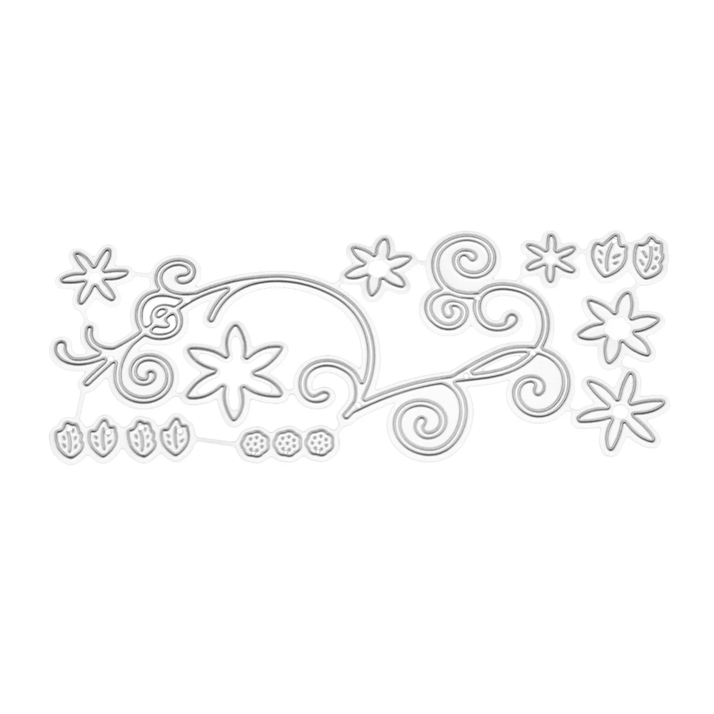 Flower Lace Border Art Paper Embossing Die Cards Cut Dies Stencil for Photo Album Scrapbooking DIY Decoration | Дом и сад