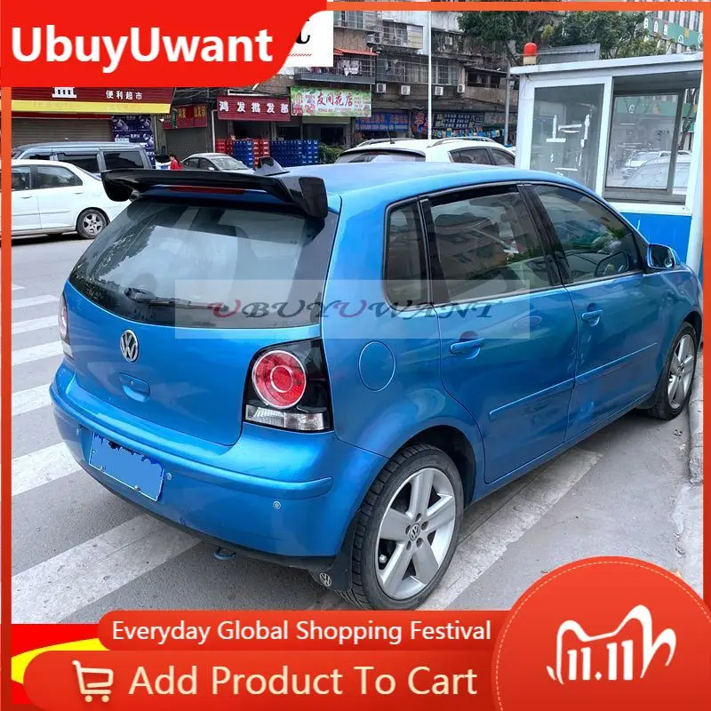 

UbuyUwant для Volkswagen Polo ABS пластиковый цветной наружный спойлер для багажника заднего крыла автомобиля 2005 2006 2007 2008 2009
