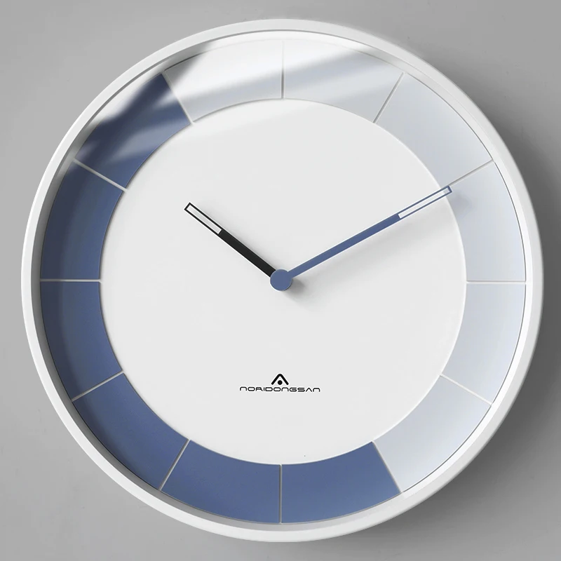 Nordic Metal Wall Clock Office Round Simple Living Room Modern Silent Reloj De Pared Moderno DE50WCYY | Дом и сад