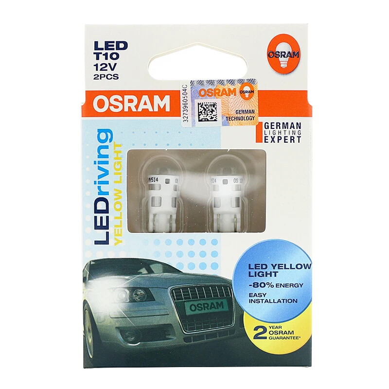 Лампа Ксеноновая OSRAM СВЕТОДИОДНЫЙ T10 W5W T20 p21w светодиодный автомобильный Боковой габаритный фонарь лампы сигнала поворота интерьер чтение светильник номерных знаков Лампы помочь вспышка Светильник Автомобиля