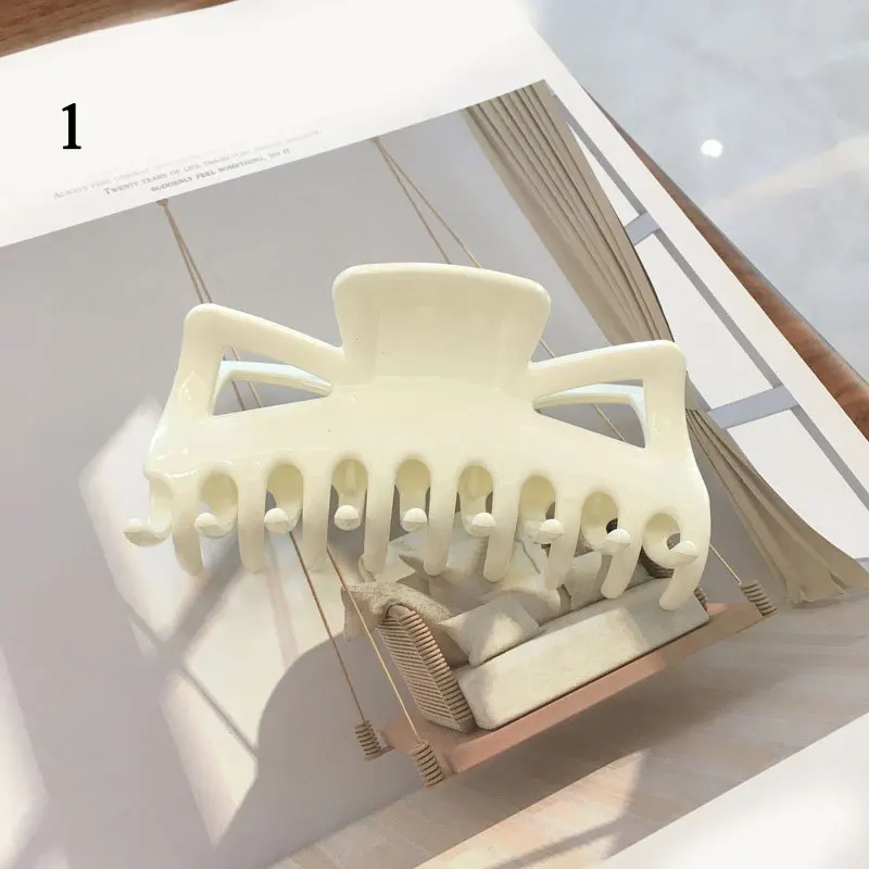 Модный зажим для волос женщин пластиковый большие зажимы девочек аксессуары |