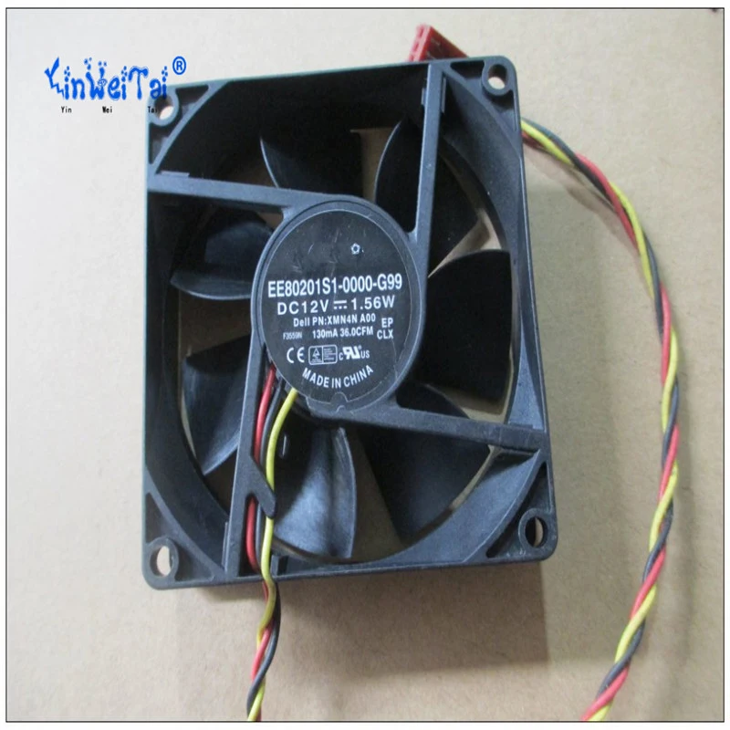 Охлаждающий вентилятор для DELL P/N: XMN4N A00 99GRF SUNON EE80201S1-0000-G99 DC12V 1 56 W 8020 3-проводной