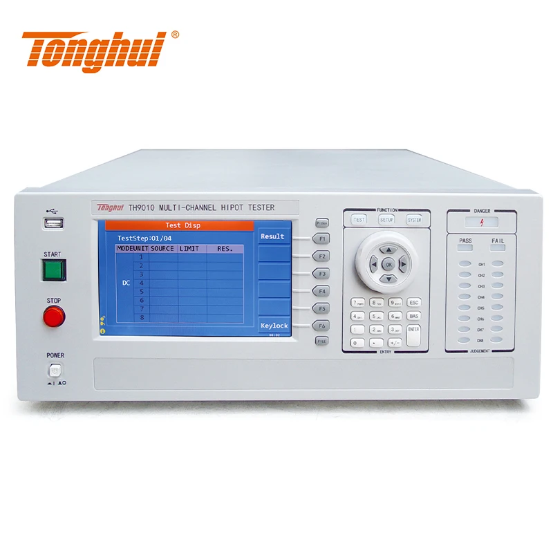

Tonghui TH9010/TH9010A Parallel AC/DC Withstand Voltage Insulation Tester Multi-channel High Voltage Scanner