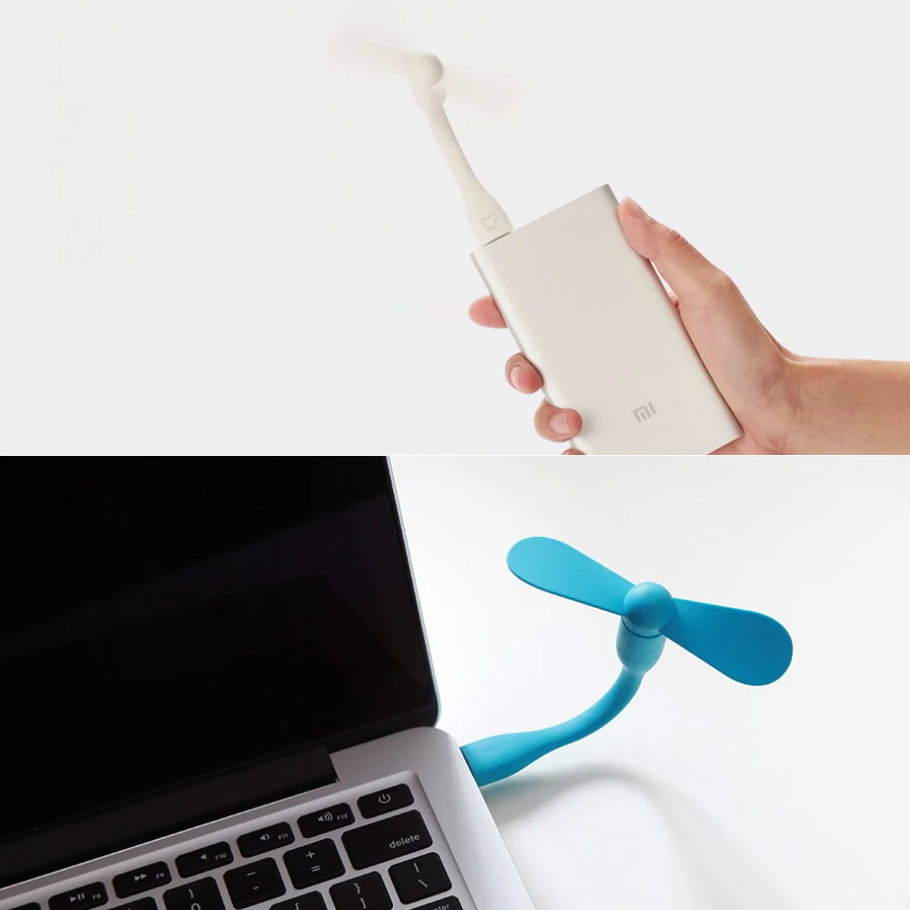 Оригинальный Портативный USB вентилятор Xiaomi Mijia гибкий карманного размера для