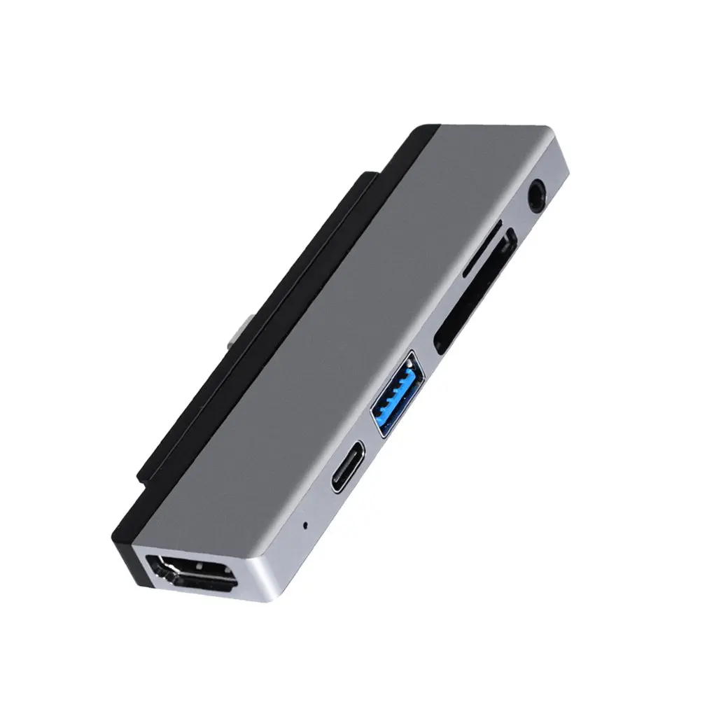 

Адаптер USB 3,0 6-в-1 с USB C на HDMI-совместимый концентратор PD зарядка TF кардридер PD зарядка 3,5 мм аудио
