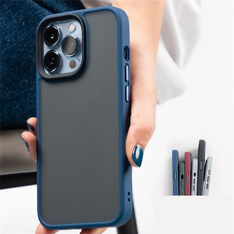 

Противоударный бампер для телефона iphone 13 12 11 13Pro Max Mini 12Pro 11Pro Max X XR XS Max, матовый противоударный чехол