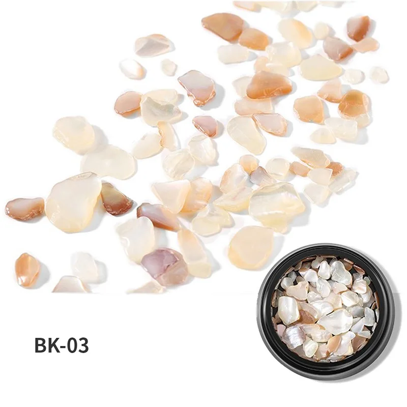 3D ракушки для ногтевого дизайна фрагменты маникюрный декор самодельные наклейки