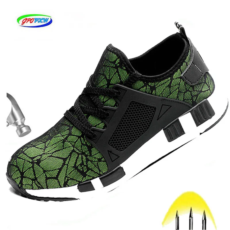 Spring Bulletproof Safety Shoes For Men And Women Kevlar Fashion Work Ultra Light Anti-smashing Anti-piercing Men's Boots | Обувь