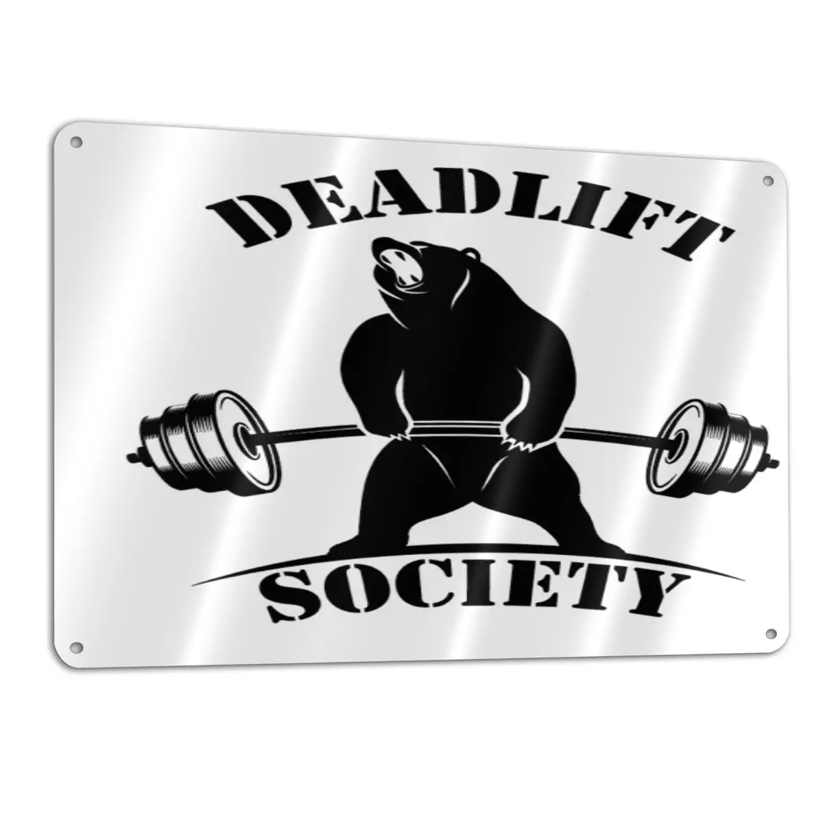 

Powerlifting 2957 Metal Plaque Sign Bar Home Wall Decor Signs Door Plate Decorative Boards Decorative Wall Plate