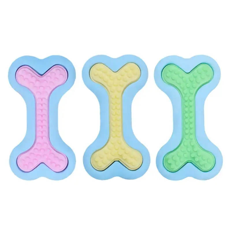

Жевательная игрушка для домашних животных, резиновая Интерактивная кусающая игрушка в форме кости для собак, игрушка для чистки зубов щенк...