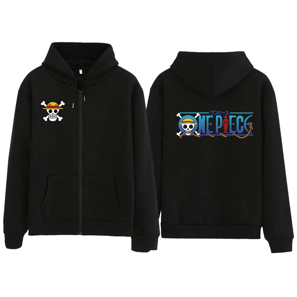 

2021 Fashion Zip Up Pullover Unisex Manga Clothes Men's Hoody Harajuku Japan Anime Sweatshirt Tops