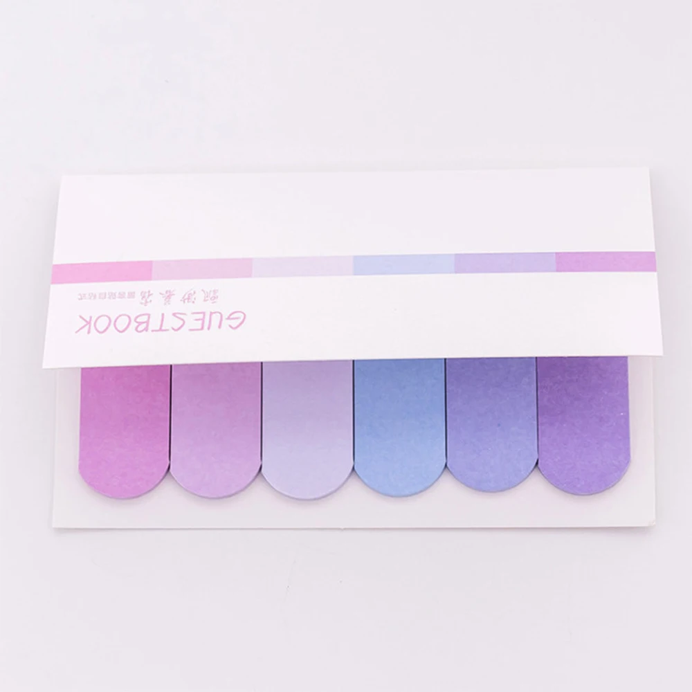 

120 sheets/pack Cute Gradient N Times Memo Pad Paper Sticky Notes Kawaii Stickers Stationery Papeleria School Supplies