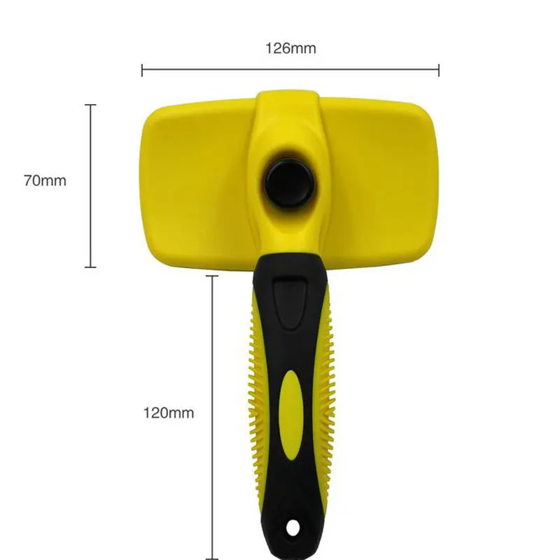 

Premium Self Clean Hair Dog Brush Slicker Comfortable Small Large Dog Comb Pet Grooming Tools Cat Fits Various Hair