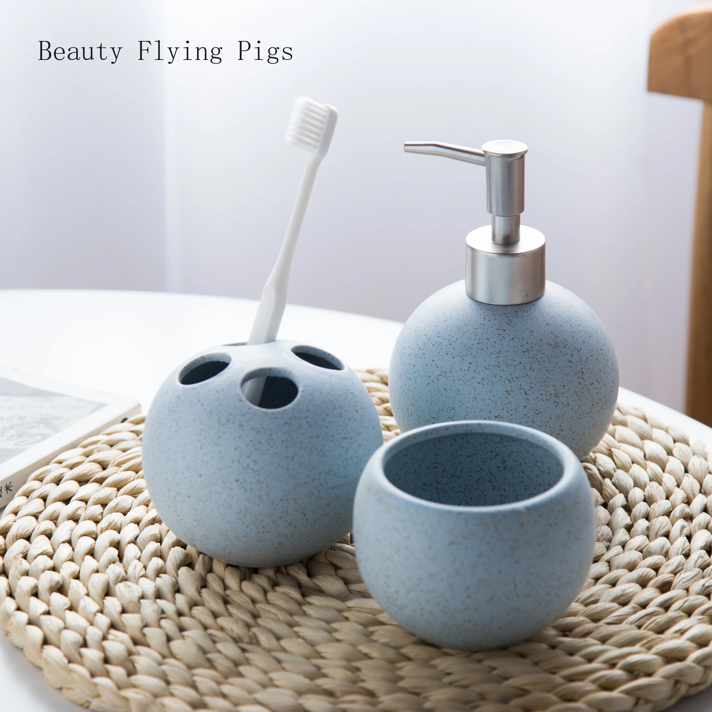 Прямой маркетинг новый креативный керамический набор для ванной комнаты Набор