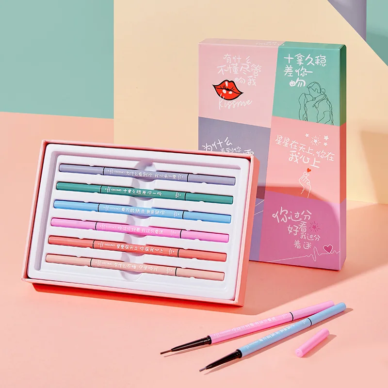 Карандаш для бровей двухсторонний трехмерный карандаш с воздушной подушкой