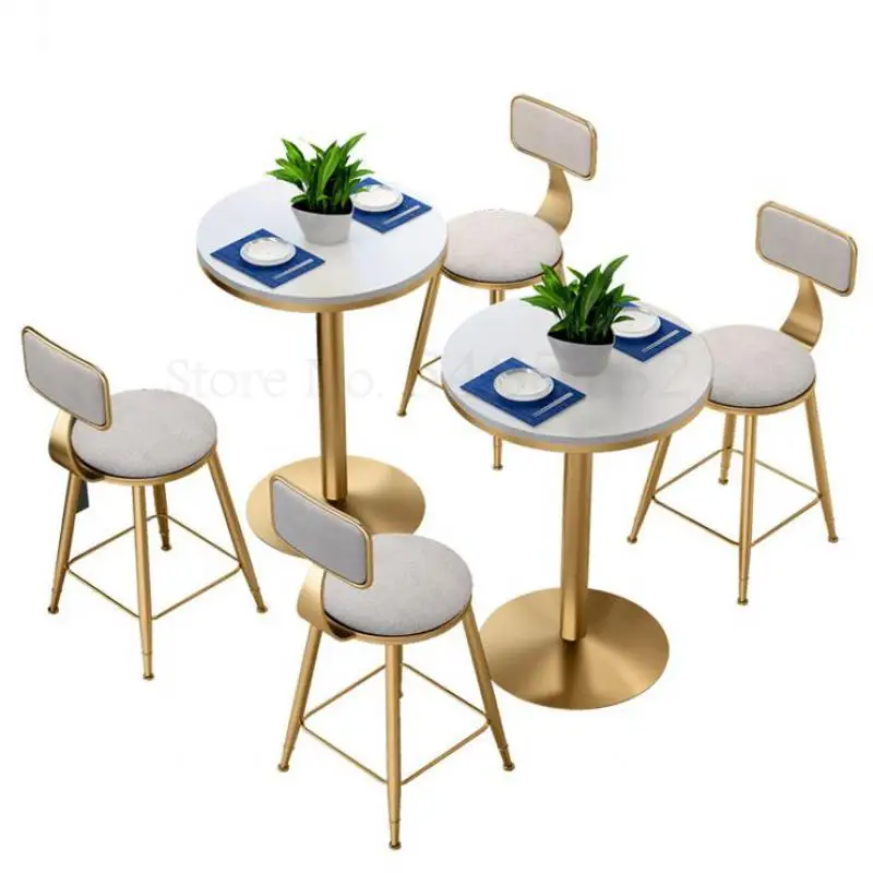 Скандинавский сетчатый красный чайный магазин стол и стул сочетание простое