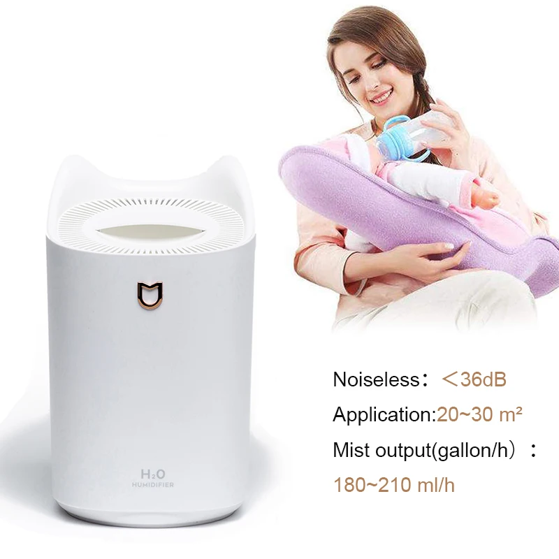 Ультразвуковой USB увлажнитель воздуха двойной спрей порт эфирное масло