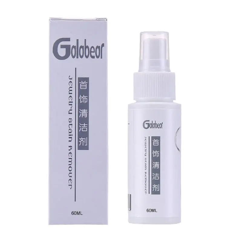 

60ML Quick Jewelry Cleaner Spray for Gem Silver Gold Stainless Steel Jewelry