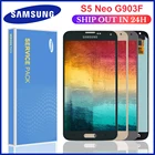 ЖК-дисплей Super AMOLED для SAMSUNG S5 NEO G903, сменный сенсорный экран с цифровым преобразователем в сборе для Samsung G903F, S5 NEO