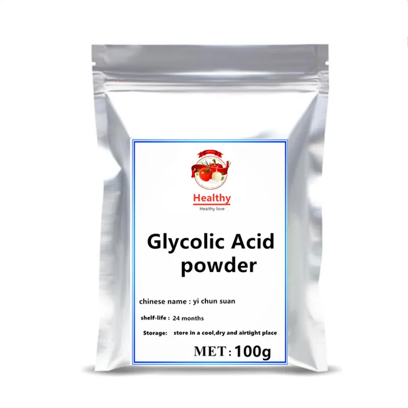 

Hot sale Glycolic acid Powder cosmetic grade 98% toning solution Improve Skin Reduce Wrinkles free shipping