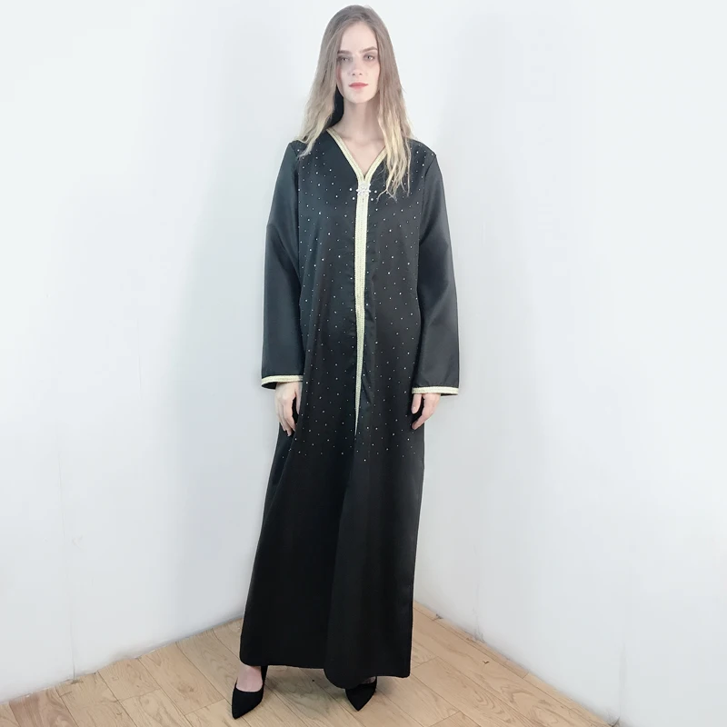 Ramadan Eid Dubai Abaya Turkey Muslim Women Silk Smooth Hijab Dress Musulmane Kaftan Robe Islamic Clothing Abayas Djellaba