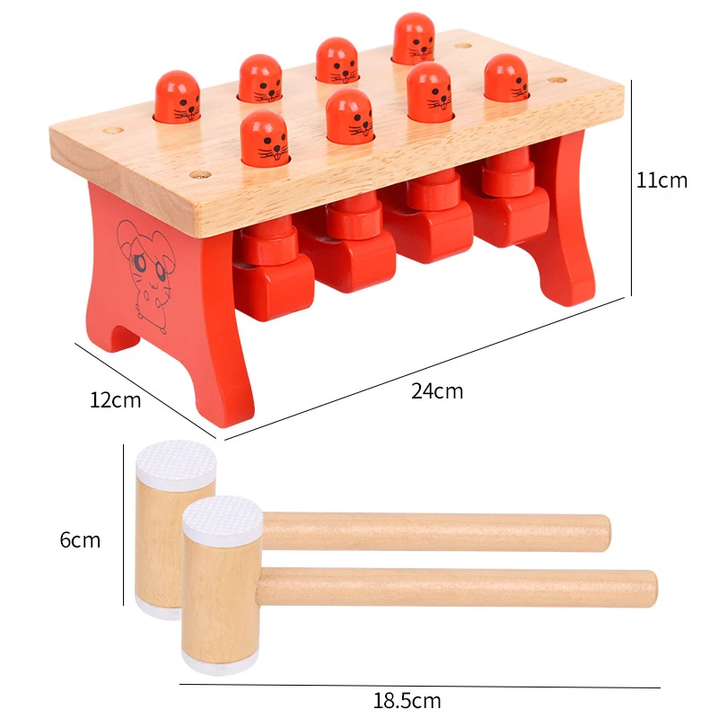 

Children Whac-A-Mole Toys Play Hit Hammering Game Educational Intelligence Training Interactive Toys Kids Gift