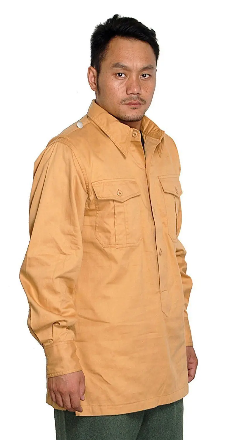 WWII GERMAN AFRIKA KORPS DAK LUFTWAFFE LW TROPICAL SHIRT- WW2 Military Uniform War Reenactments 5605101 | Тематическая одежда и