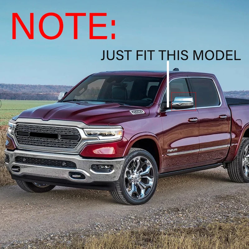 Лояльности для Dodge Ram 2019 2021 боковые зеркала заднего вида покрытия приют дождь