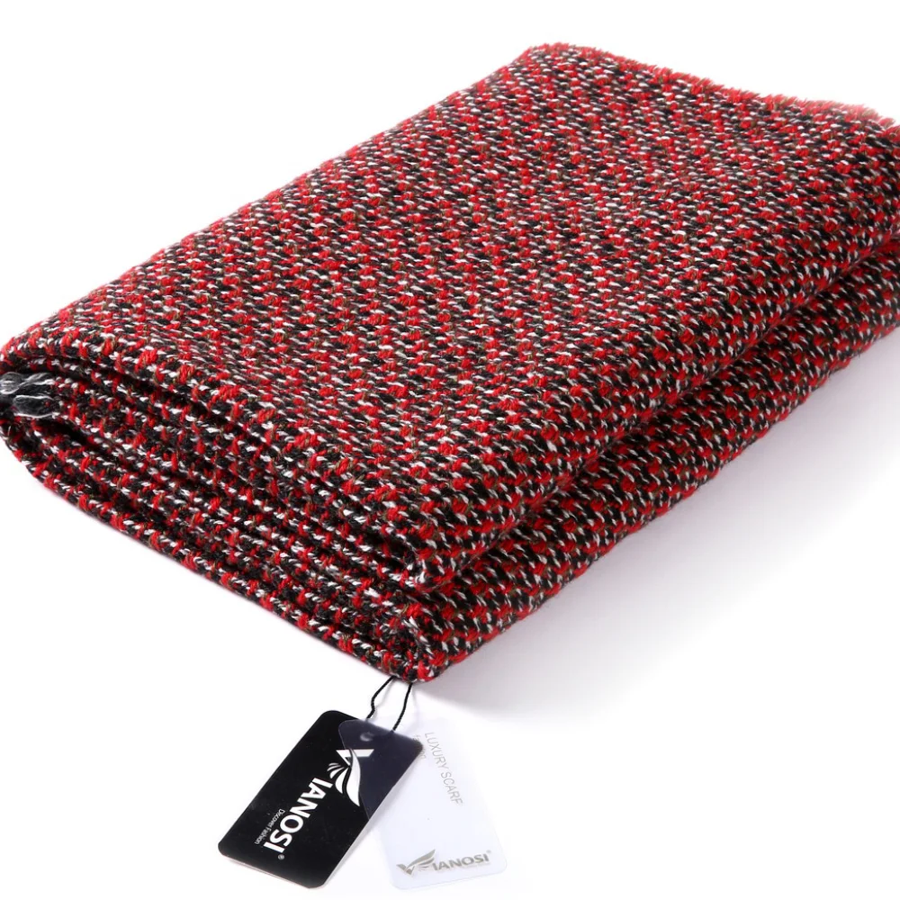 

[VIANOSI] 350G Thicken Warm Scarf Woman Fashion Tassel Winter Scarves and Stoles Dual Purpose Long Scarf Women Wrap Shawl VA086