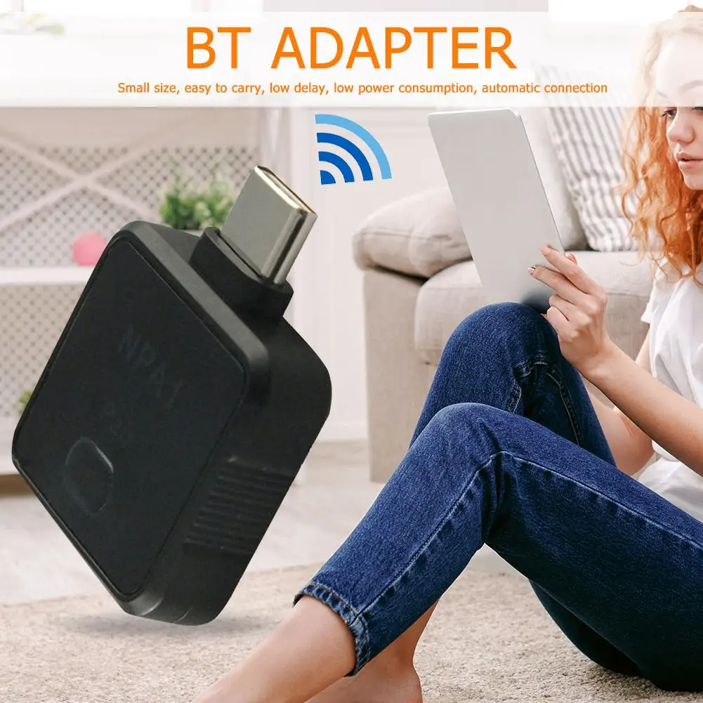 

Type-C Bluetooth Adapter Portable USB A Wireless Audio Transmitter for NS PS4 Support for Mobile Phones Desktop Computers
