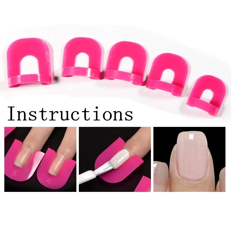 52 шт. инструмент для накладывания лака ногтей защита от перелива набор