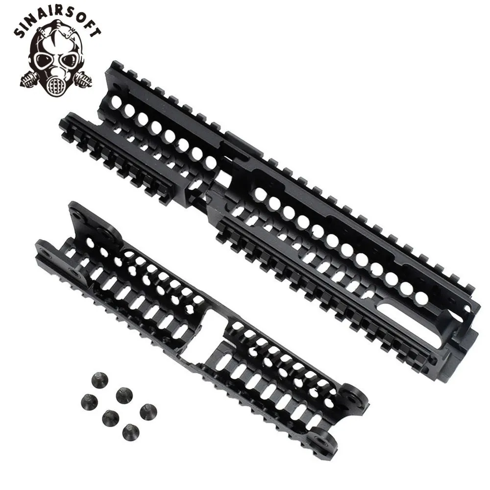 AK 47 тактические Quad Rail Picatinny Handguard System CNC Алюминий Полная длина тактический для AEG /