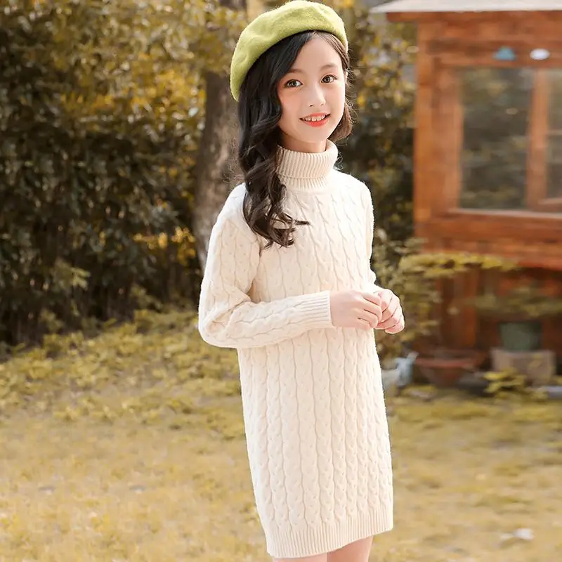 Новинка 2020 года сезон осень-зима детское трикотажное платье для девочек детская