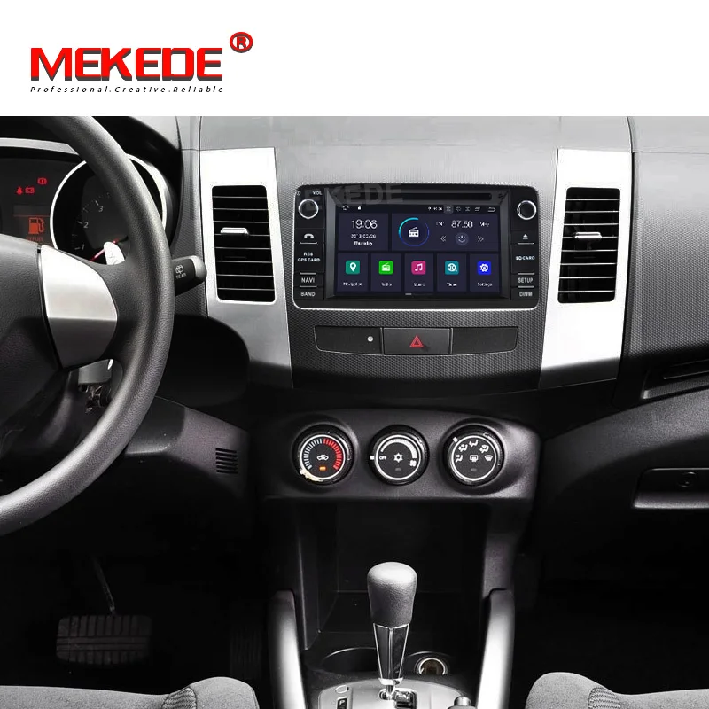 MEDEKE автомобильный DVD мультимедийный плеер для Mitsubishi Outlander XL 2din Android 9,0 PX5 4+ 64G радио магнитофон навигация gps