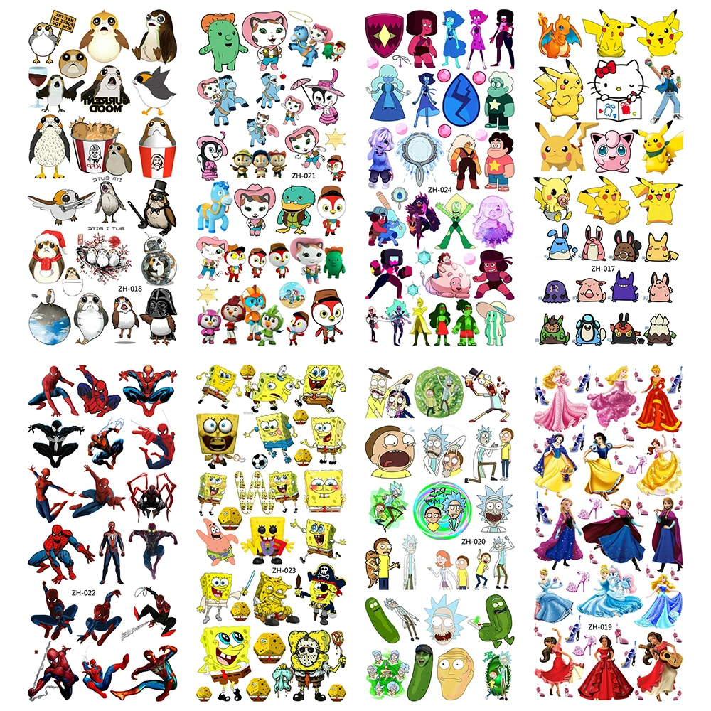 5 шт./лот милое боди для тату детские рукава временные Женская наклейка на грудь