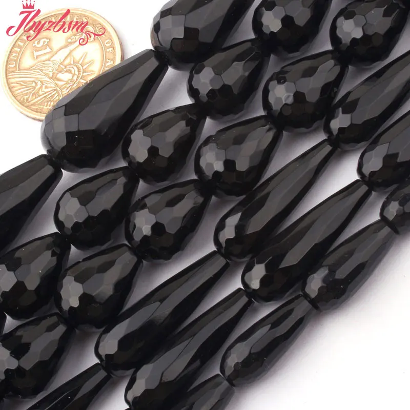 Черный Грановитая падения Агаты натуральные камни Натуральный камень бусины